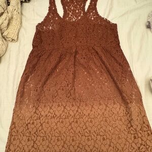 Urban Outfitters ombré cotton lace mini dress, size small